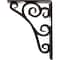 Ekena Millwork Tristan Wrought Iron Bracket, (Triple center brace), Antiqued Bronze 2"W x 5 1/2"D x 8"H BKTM02X05X08TTNABZ - alternate 5